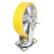 Vestil Polyurethane Swivel With Brake Caster 8 In. Diameter x 2 In. Width 1212 lb Yellow/Gray CST-PY-8X2PUA-SWB - alternate 7